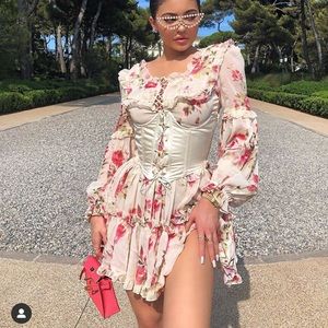 Kylie Jenner ACTUAL BRAND Floral Dress